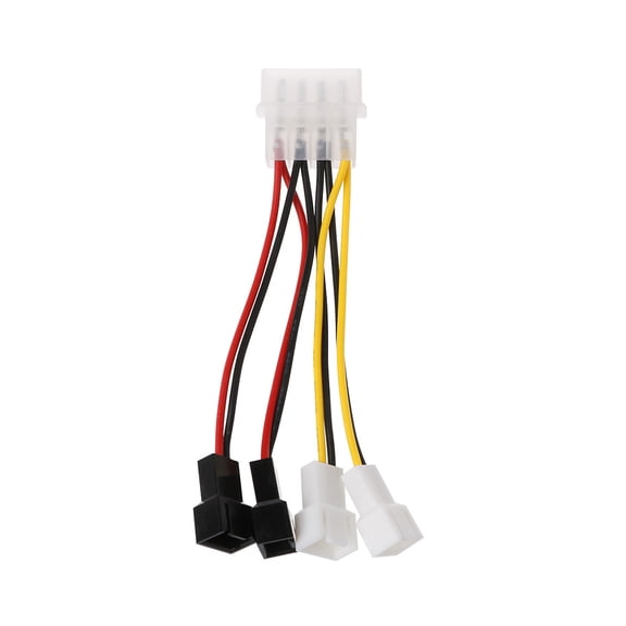 4Pin IDE PSU Power Splitter Cable D Type Large 4P Molex to 4 Multiplier PC Fan Extension Cable