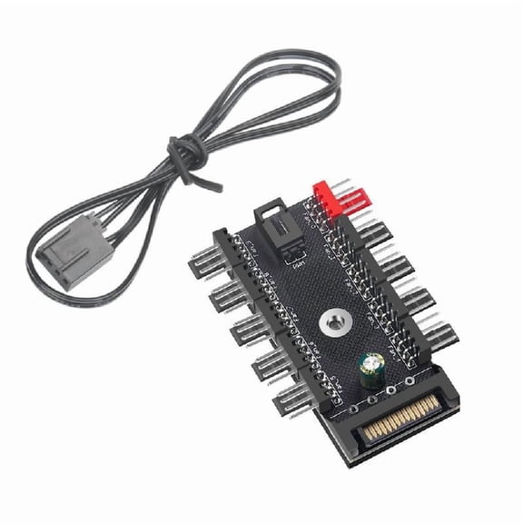 4Pin PWM Fan HUBs Splitters Fan Regulator for PC Case Efficient Cooling