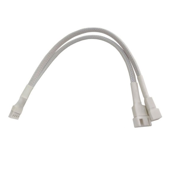 4Pin Splitter Cable 1 To 2 Port With Interferences Resistant Sleeve Cord For Multi Fan Systems Expansion