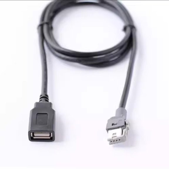 4Pin Usb Cable Aux Audio Input Made Of Abs Materials 100Cm Length Host Installation Location Car Audio Connection