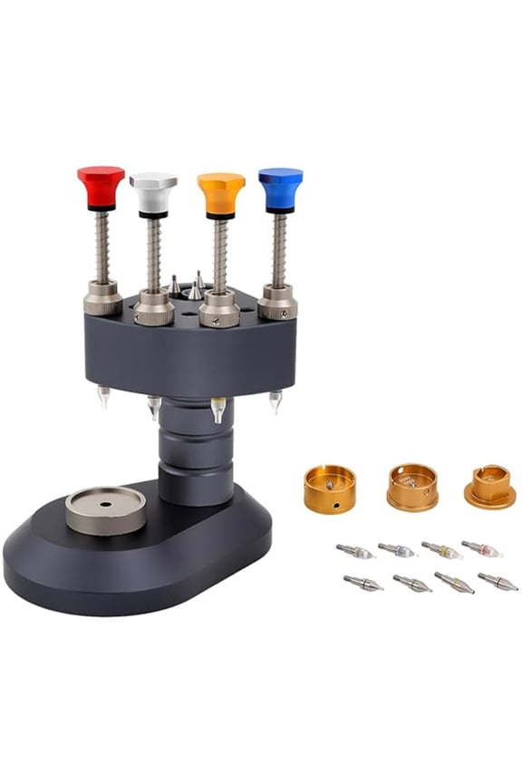 4Pin Watch Hand Presser Tool Professional Watch Hands Setting Tool with 8 Needle