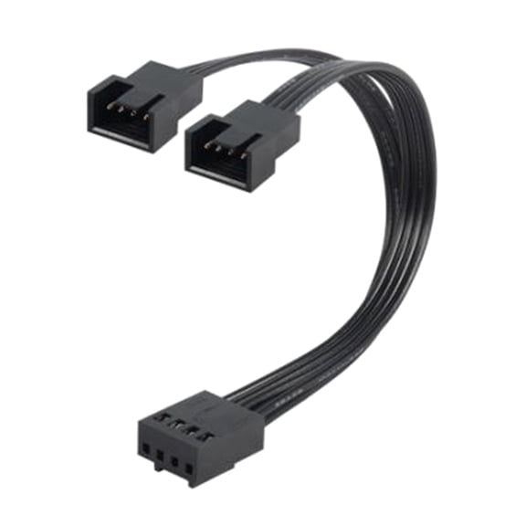 4Pin Y Splitter Cable for Computer Fan 1 to 2 4Pins Connectors,10cm Cable, Efficient Wiring