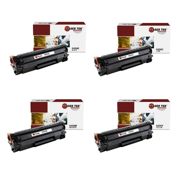 4Pk LTS 045H HY Compatible for Canon ImageClass MF634Cdw LBP612Cdw Toner (BCMY)