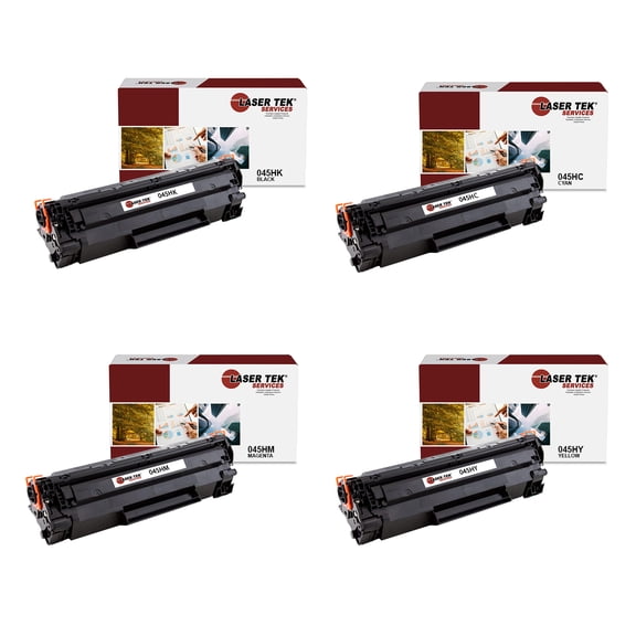 4Pk LTS 045H HY Compatible for Canon ImageClass MF634Cdw LBP612Cdw Toner (BCMY)
