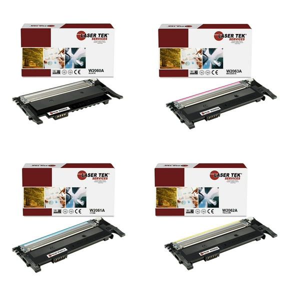4Pk LTS 116A B C M Y Compatible for HP Color Laser MFP 179fnw Toner Cartridge