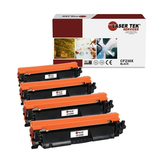 4Pk LTS 30X CF230X Black HY Compatible for HP LaserJet Pro M203dw MFP Toner