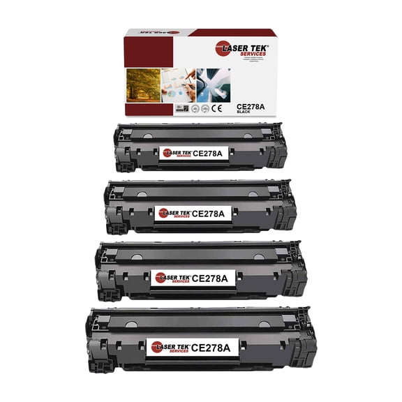 4Pk LTS 78A CE278A Black Compatible for HP LaserJet M1536 MFP M1536DNF Toner