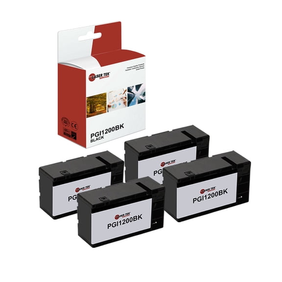 4Pk LTS PGI1200BK Black HY Compatible for Canon Maxify MB2020 MB2050 Ink