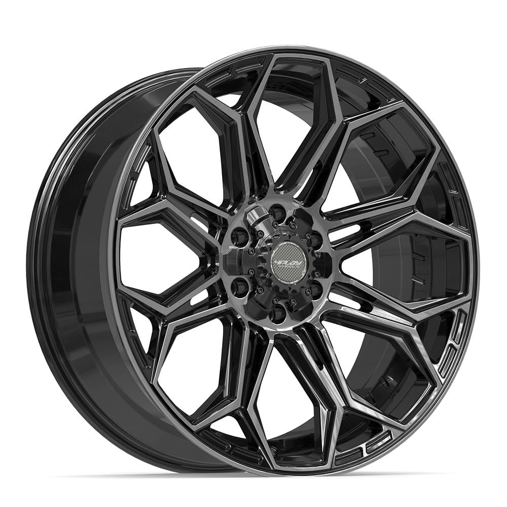 4PLAY Wheels 4P83 22 Inch Rims Fit 6x135 & 6x139.7 22x9 Gloss Black ...
