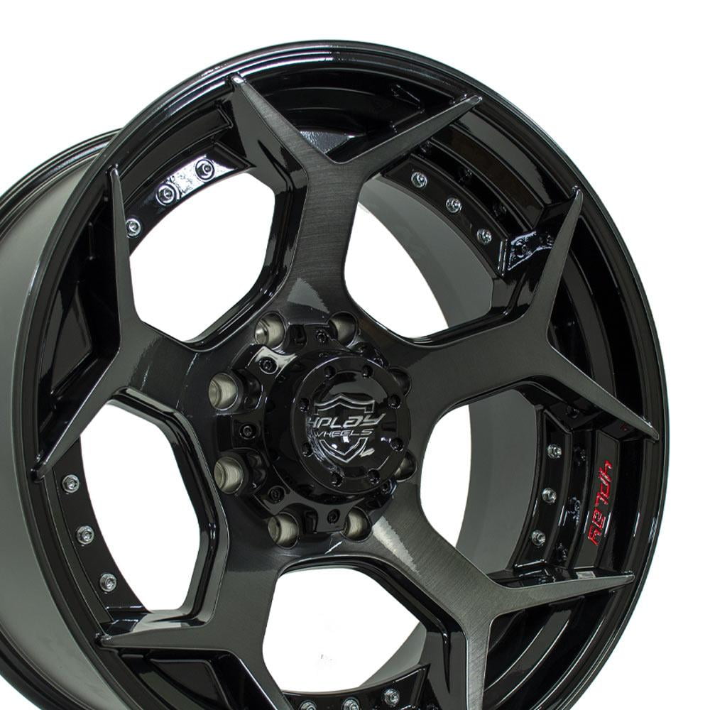 4Play Wheel For 2002-2007 Chevrolet Avalanche 2500 22x10 Black ...