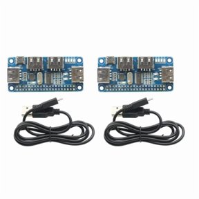 4Port USB Hub HAT USB Expansion Board With UART Adapter For Raspberry Zero/Zero w/3B/3B+ with Cable Adapter Board