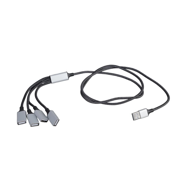 4Port USB Male To Female Cable Converters USB Splitter Cable for Efficient 480Mbps Data Transmission and Charging
