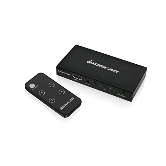 IOGEAR 4K 4-Port HDMI Switch with Remote, GHDSW4K4