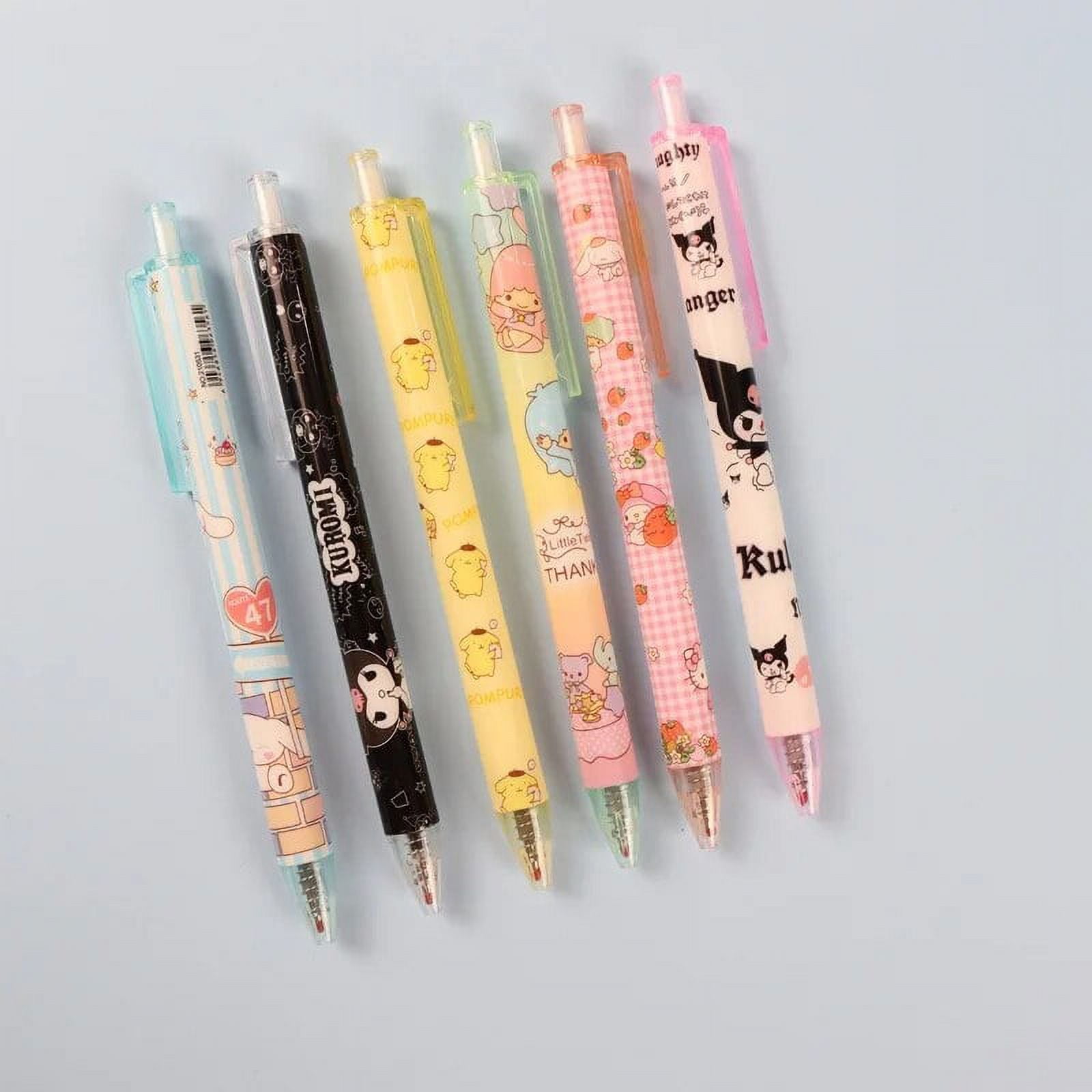 4Psc Set Sanrio Hello Kitty Gel Pens Girls Stationery Bulk Press Fountain Pen Kawaii Pink