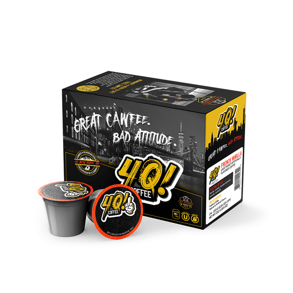 4Q! Coffee, French Vanilla Light Roast, 10g Single Serve Pods, 24 Count, First Responder Owned