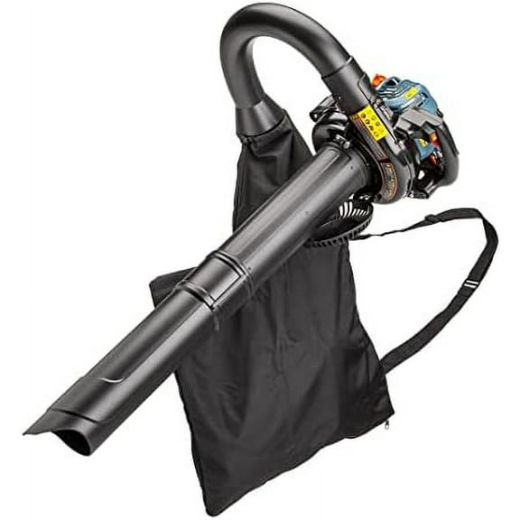 4QL 31 cc 4-Cycle Handheld Gas Powered Leaf Blower and Vac for Lawn Care, Up to 550 CFM and 127 MPH, Light Weight, Dual Grip Handle, BLV4QL-M, Blue$$Garden &