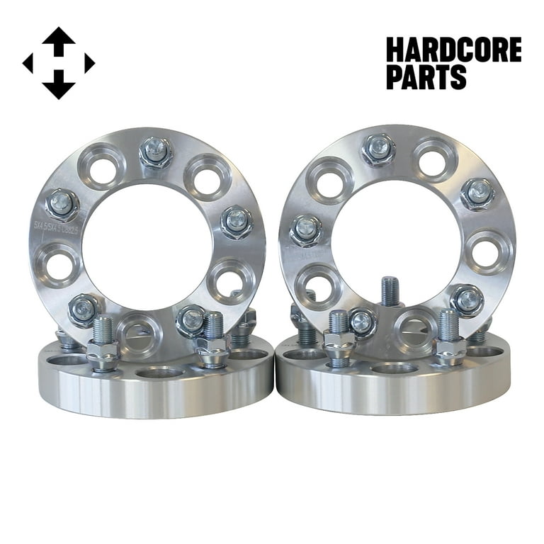 4QTY 1 Inch 5x4.5 to 5x100 Wheel Spacers Adapters 5x114.3 to