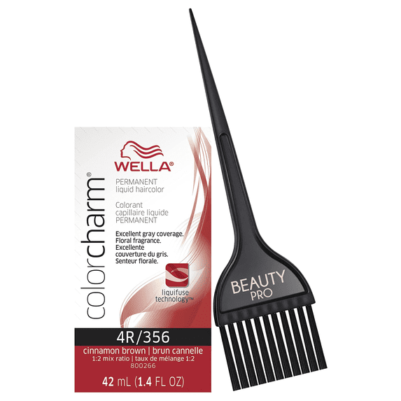 4R / 356 Cinnamon Brown, Wella ColorCharm Permanent Liquid Hair Color 42 ml / 1.4 oz