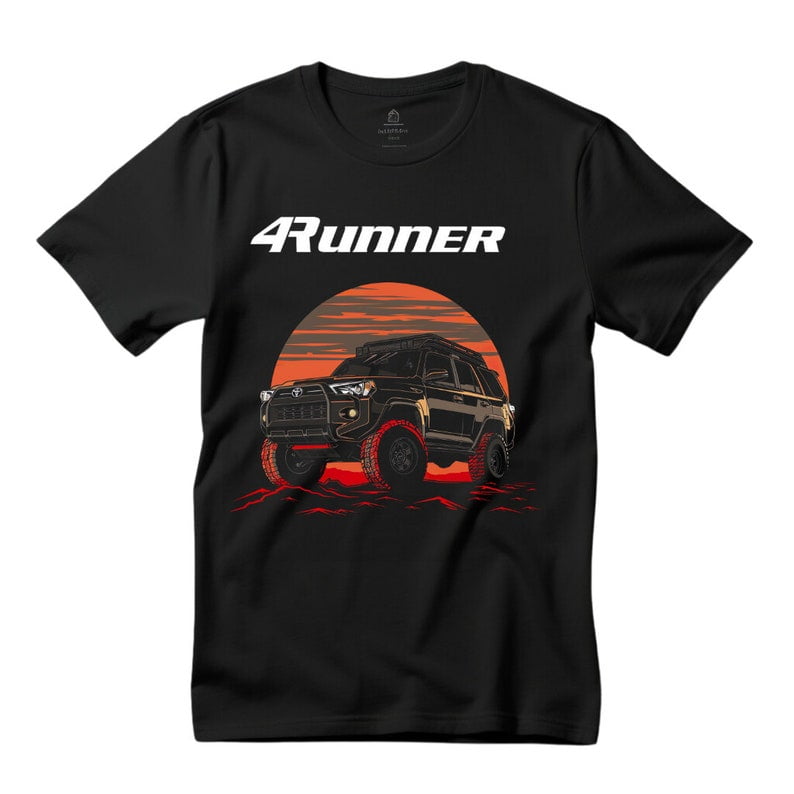 4Runner Graphic Black T-Shirt - Iconic SUV Design - Walmart.com