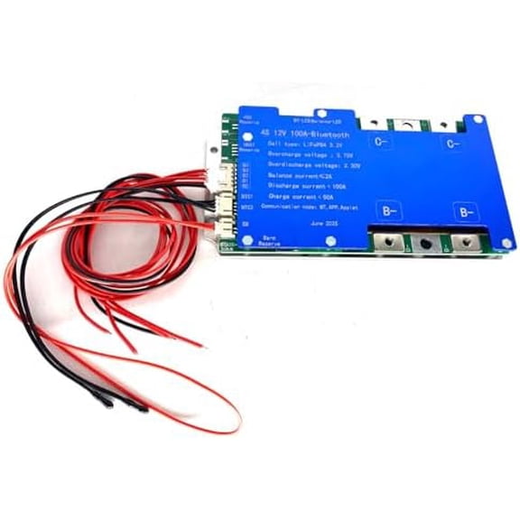 4S 100A 12V Smart BMS BT LiFePO4 Li-ion LTO Active Balance Adjustable Parameter Protection Board$$Electrical