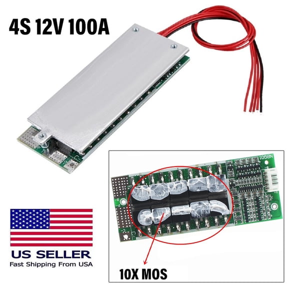 4S 12V 100A Protection Circuit Board Lifepo4 Bms 3.2V With Balanced Ups Inverter