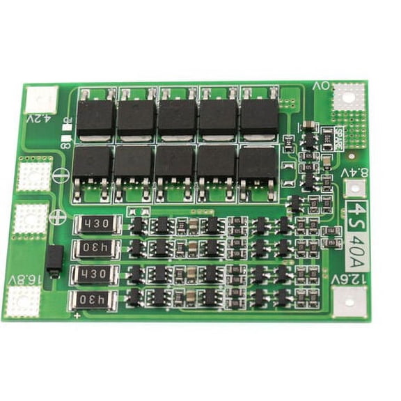 4S 40A Li-ion Cell Protection Board Balance Version Lithium Batteries BMS Integrated Circuits Protection Board for Drill Motor,4S 40A