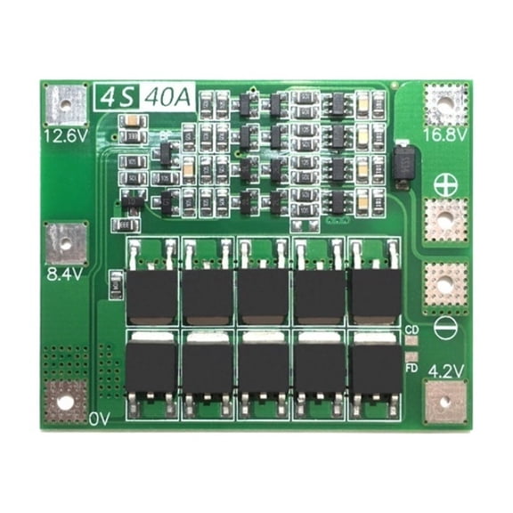 4S 40A Standard BMS 14.4V 16.8V 18650 21700 26650 Lithium Battery Protected Board For Screwdriver Drill And Headlamp Use ,Multi -Function Protection