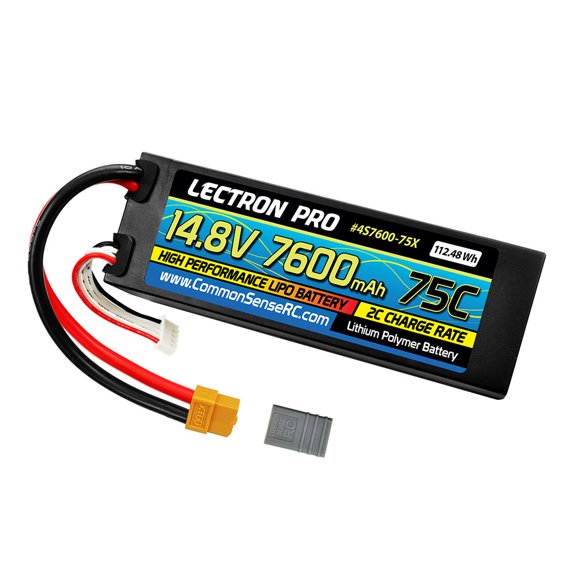 4S7600-75X Lectron Pro 14.8V 7600mAh 75C XT60 w 4S7600-75X