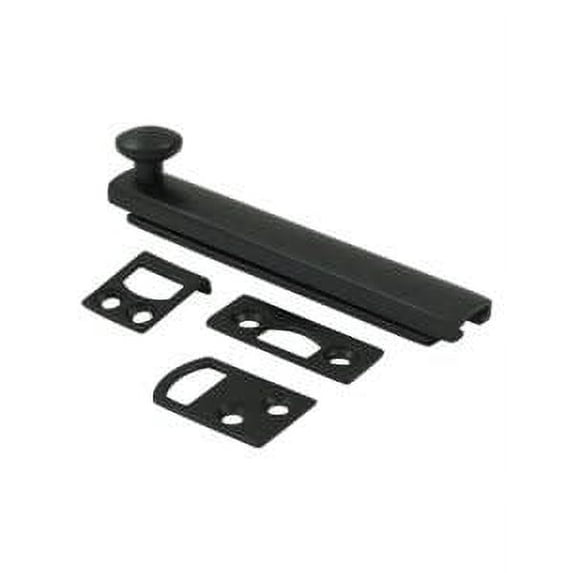 4SBCS19 4" Surface Bolt; Concealed Screw; Heavy Duty; Black Finish