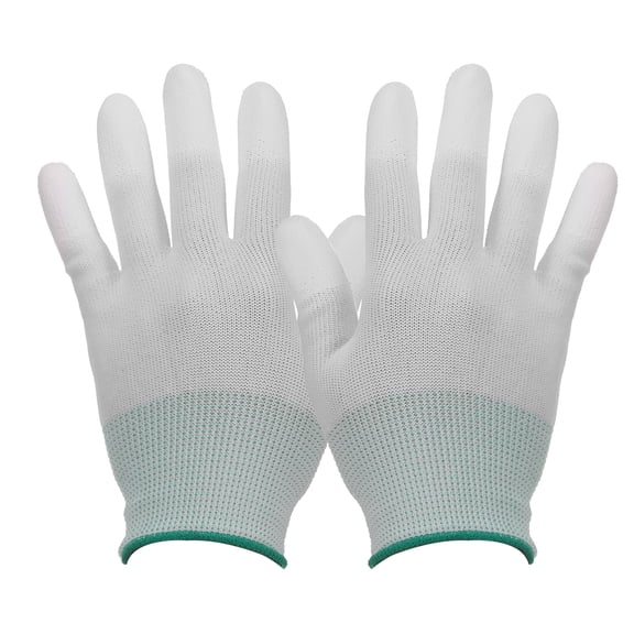 4Set Anti-Static Gloves Electrostatic Protective Gloves, Medium Size White