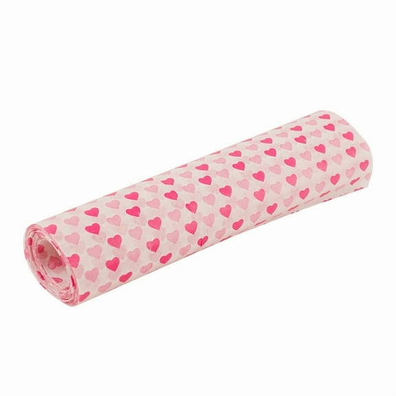 4Set Paper Paper Greaseproof Printed Wrap Tissue Rectangle for Kitchen Baking Supplies Heart Pattern 250x213mm 50pcs/set