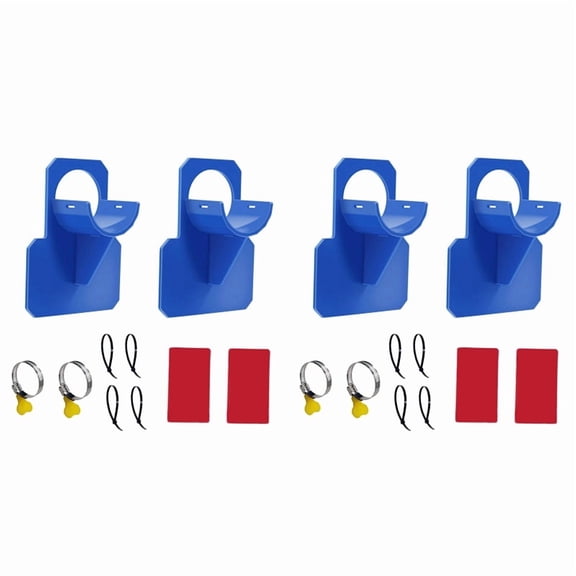 4Set Swimming Pool Pipe Holders, Above Ground Pool Accessories, Pool Accessories, Pool Hoses for Above Ground Pools Blue