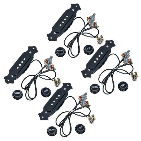 4Sets Pre-Wired Guitar Pickup with Volume & Tone for Electric Guitar