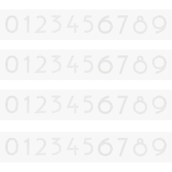 4Sets Red Reflective Mailbox Numbers Stickers 0-9 Self-Adhesive Address Number Vinyl Waterproof Door House 3" Mailbox Sign DIY