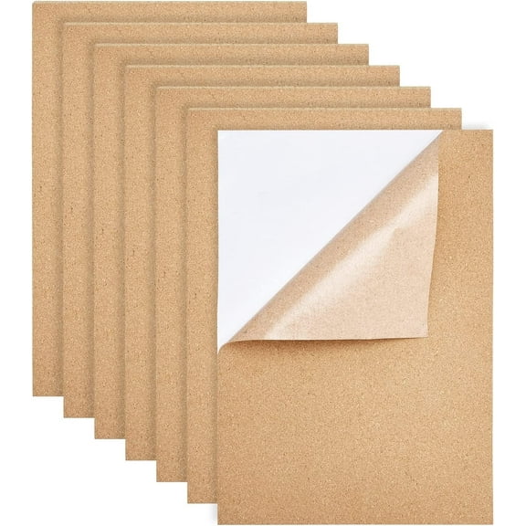 4Sheets 15.7x11 Inch Self-Adhesive Cork Sheets Cork Tiles 1mm Thick Cork Mats
