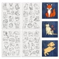 thumbnail image 1 of 4Sheets 52Pcs Animal Water Soluble Embroidery 11.7x8.3inch Cats Dogs Rabbits Stick and Stitch Embroidery Paper Stabilizer Water Soluble Hand Sewing, 1 of 7