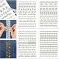 thumbnail image 1 of 4Sheets Retro Lace Water Soluble Hand Sewing Stabilizers for Fabric 11.6x8.2 Inch Embroidery Stitch Practice Embroidery Patterns Transfers for Embroidery Beginners Lovers, 1 of 7