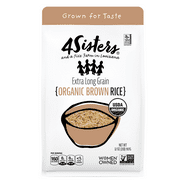 4Sisters Long Grain Organic Brown Rice, 32 oz