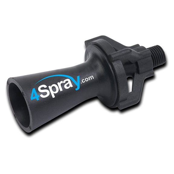 4Spray Eductor Glass-Reinforced Polypropylene Tank Mixing Agitation Nozzle (1/4" MNPT, 1 Count)