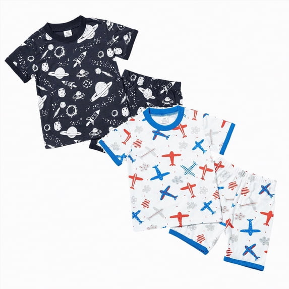 4T Boys Clothes Summer Toddler Boys Outfit Sets- Short Sleeve Soft Casual Kids Summer Clothes Cotton T Shirts and Shorts
