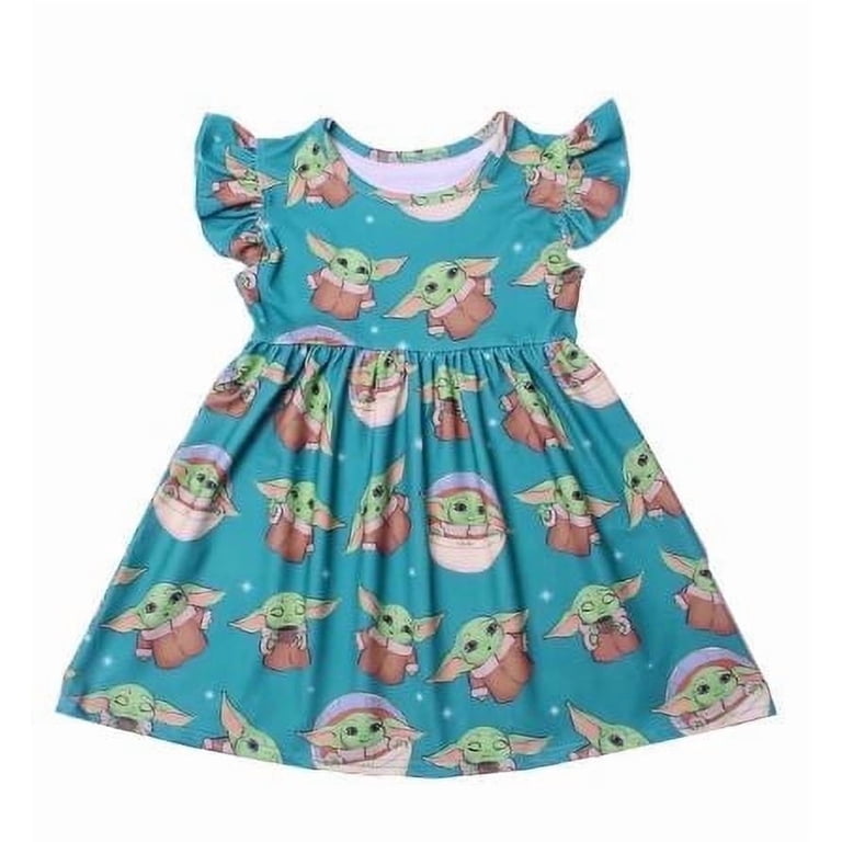 Baby Glamour Boutique Toddler Girls Galaxy Alien Princess Dress