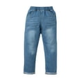 thumbnail image 1 of 4T Toddler Baby Girls Clothes Baby Girls Pants 4T Girls Solid Color Jeans Pants Blue Denim Pants, 1 of 7