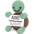 thumbnail image 1 of 4THFARMES Mini Funny Turtle Teacher Appreciation Gifts for Women Men, End of Year Thank You Teacher Gifts Ideas, Personalized Cool Small Cute Stuff Things, Handmade Emotional Positive Crochet Turtle, 1 of 10