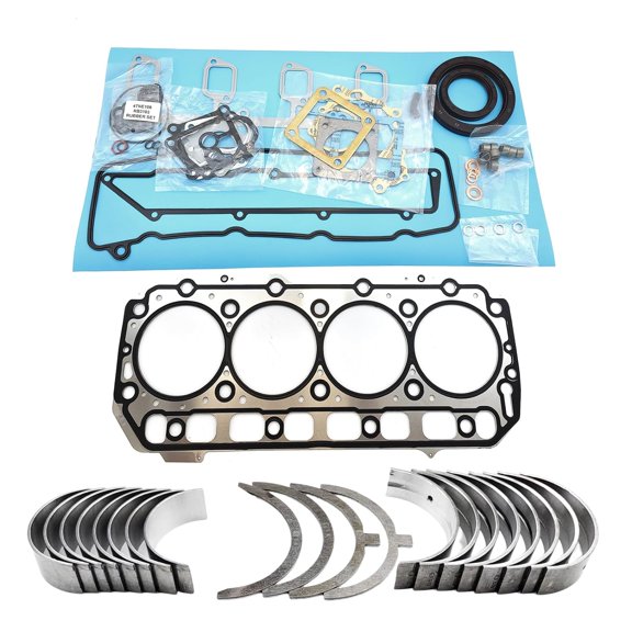 4TNE106T Bearing Kit + Full Gasket Kit for Yanmar 4TNE106T Engine Gehl SL7600 SL7800 Skid Steer Loader Komatsu S4D106 Engine Excavator STD 4TNE106T Bearing kit Set