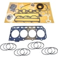 thumbnail image 1 of 4TNE84 Full Gasket Kit + Piston Rings for Yanmar 4TNE84 Engine John Deere Tractor 990 4500 4510 4600 4610 4020D Mustang 2040 2042 Skid Steer Loader STD 4TNE84 piston ring set, 1 of 9