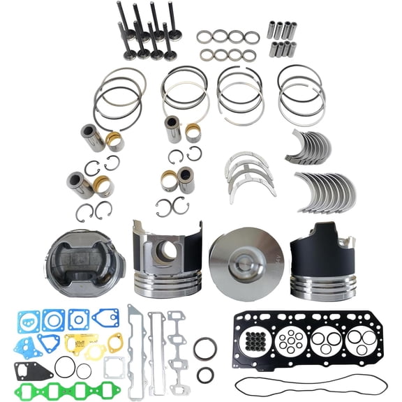 4TNV84 Engine Overhaul Rebuild Kit (No cylinder liner) for Yanmar 4TNV84 Engine LX490 EF338JQ T2 Tractor ViO55 ViO57 TL120 TAKEUCHI TL120 TL220 Loader Combustion Chamber 41.3mm