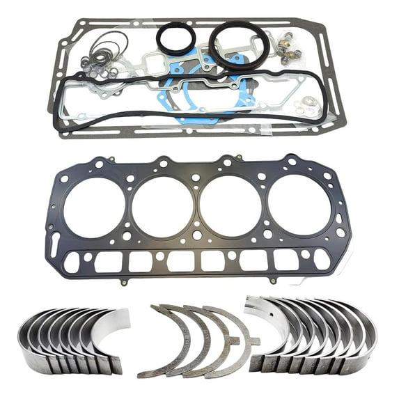 4TNV94 Bearing Kit + Full Gasket Kit for Yanmar 4TNV94 4TNV94L 4TNV94HT Engine Daewoo S55-VP DX55 Excavator John Deere 328E 332 Loader STD 4TNV94 Bearing kit Set