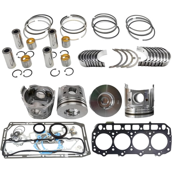 4TNV98 Engine Overhaul Rebuild Kit (No cylinder liner and valve) Combustion Chamber 50mm for Yanmar 4TNV98 4TNV98T 4TNV98-YTBL 4TNV98T-SFN 4TNV98-XBV Doosan Crawler Excavator DX60R