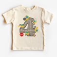 thumbnail image 1 of 4Th Birthday Road Construction Toddler Shirt, Four Year Old Excavator Shirt, Fourth Birthday, Boy Toddler Youth Kids Clothing TODDLER SHORT SLEEVE TEE BELLA CANVAS 3001T, 1 of 3