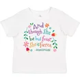 thumbnail image 1 of 4Th Birthday She Is Fierce 4 Year Old Girl Toddler T-Shirt Cute Childs Baby Clothing, Cute Baby Shirt, TODDLER SHORT SLEEVE TEE BELLA CANVAS 3001T, 1 of 3